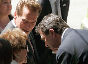 Arnold Schwarzenegger, Nancy Reagan Arnold Schwarzenegger, Nancy Reagan